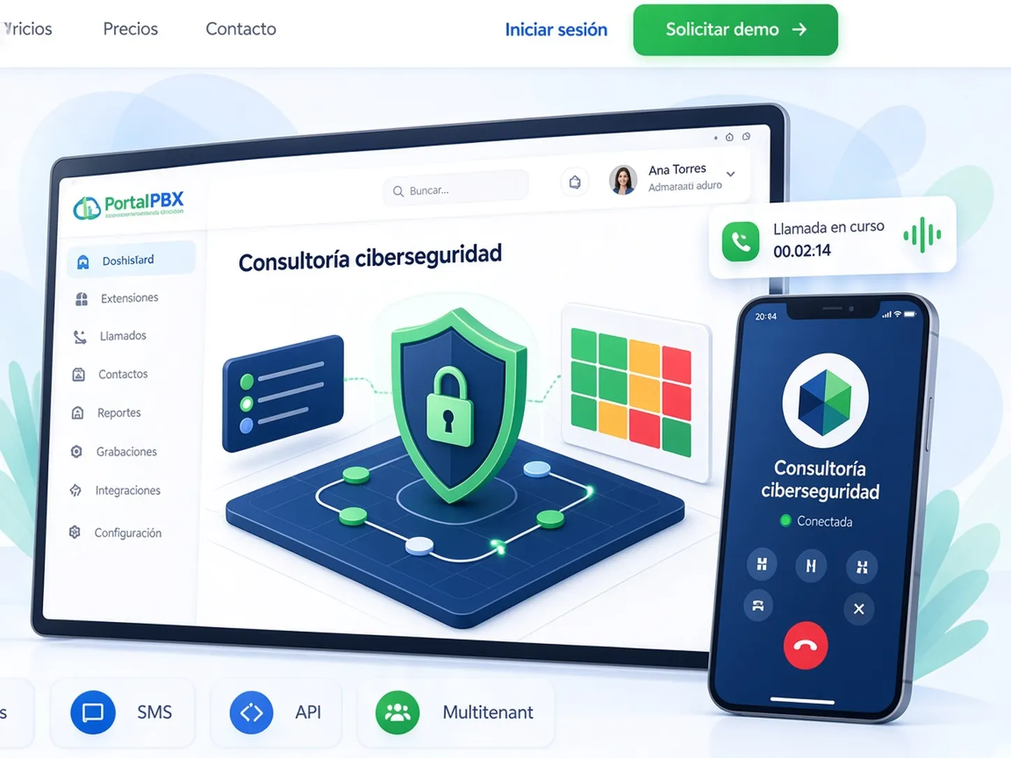 Ilustración de consultoría en ciberseguridad