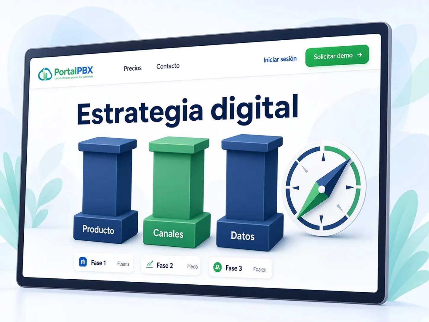 Ilustración de estrategia digital para empresas