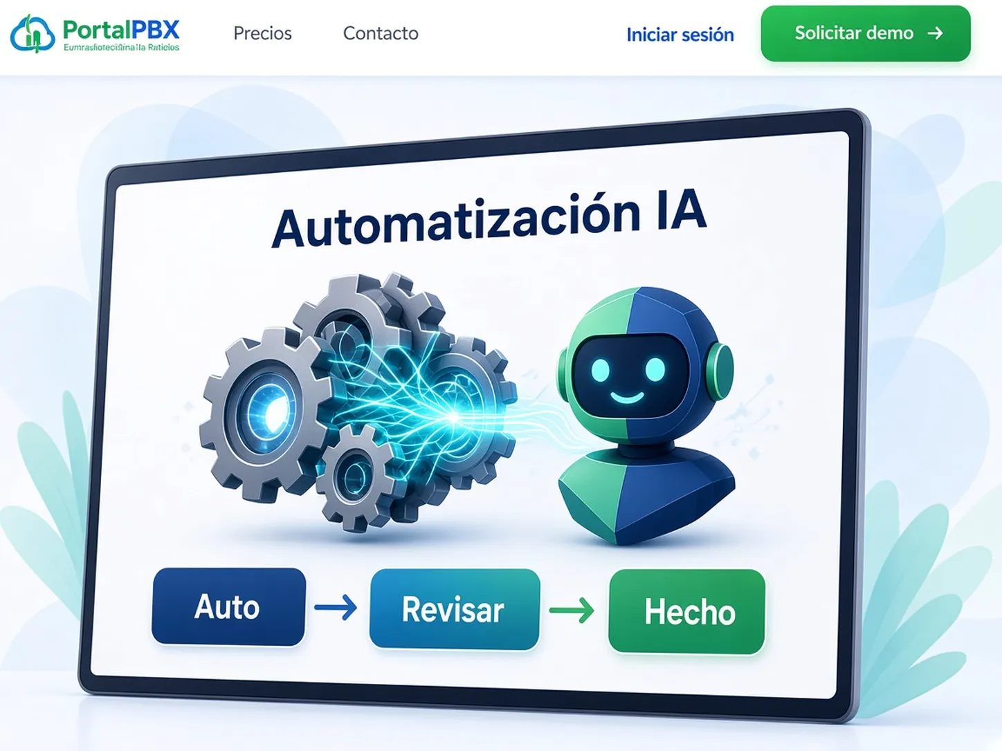 Ilustración de automatización con inteligencia artificial