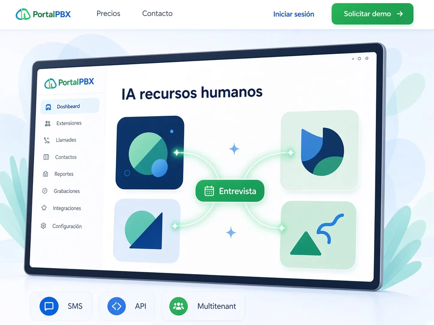 Ilustración de IA aplicada a recursos humanos