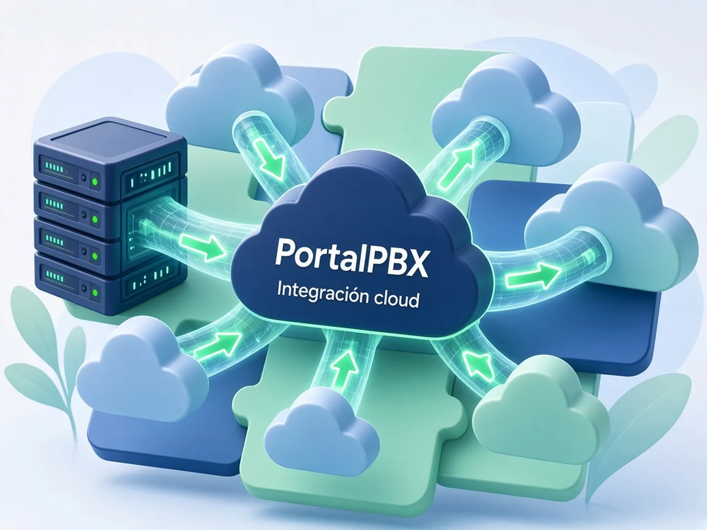 Ilustración de integración con servicios en la nube