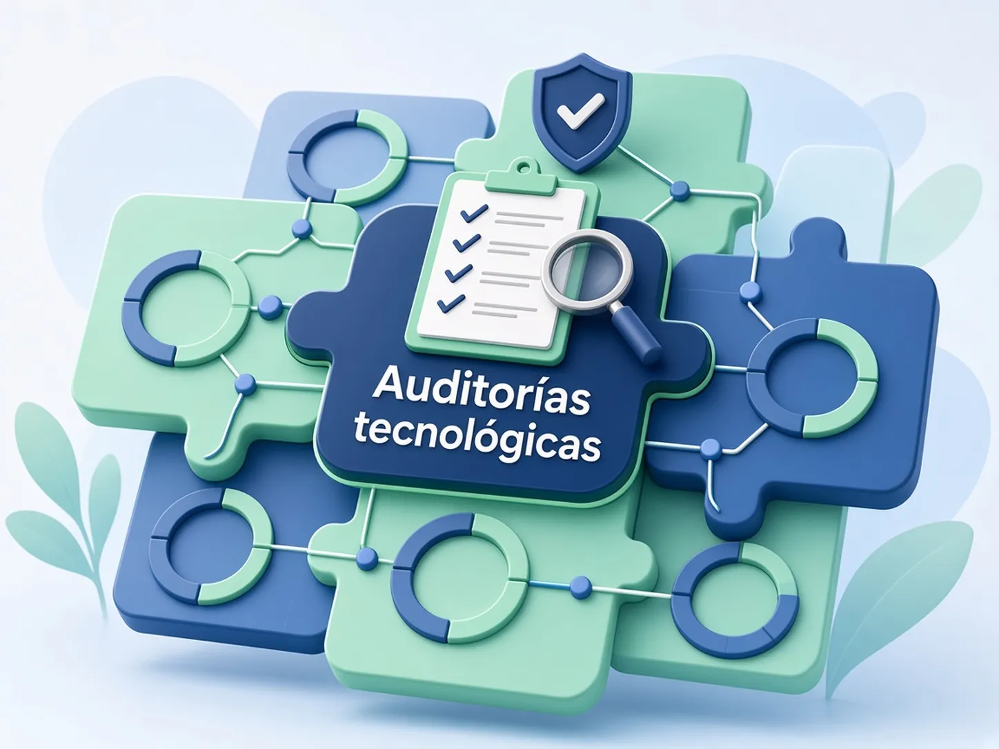 Ilustración de auditorías tecnológicas y de procesos
